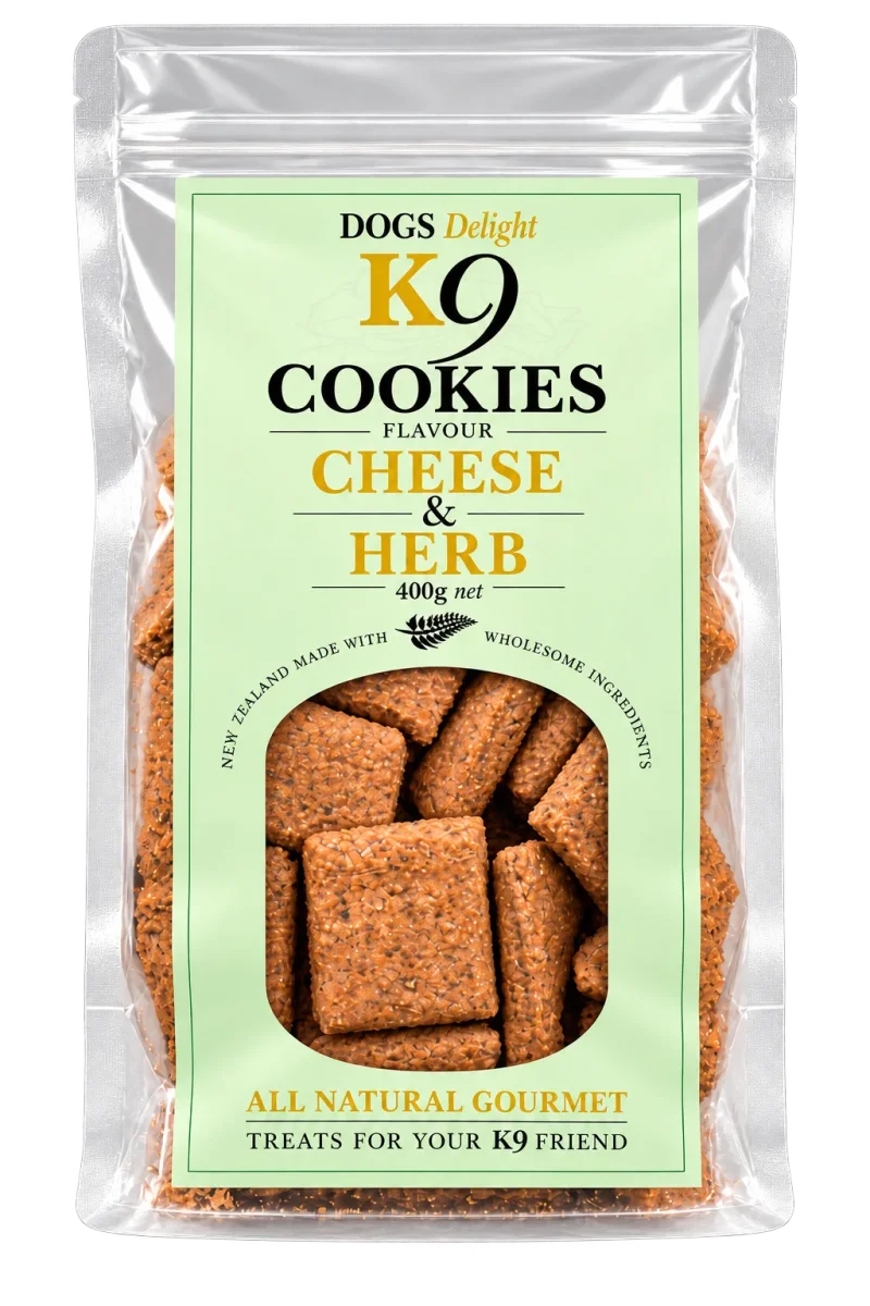 Bag of Cheese and Herb K9 Cookies